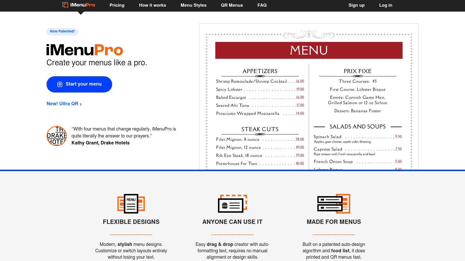 iMenuPro (by SoftCafe)