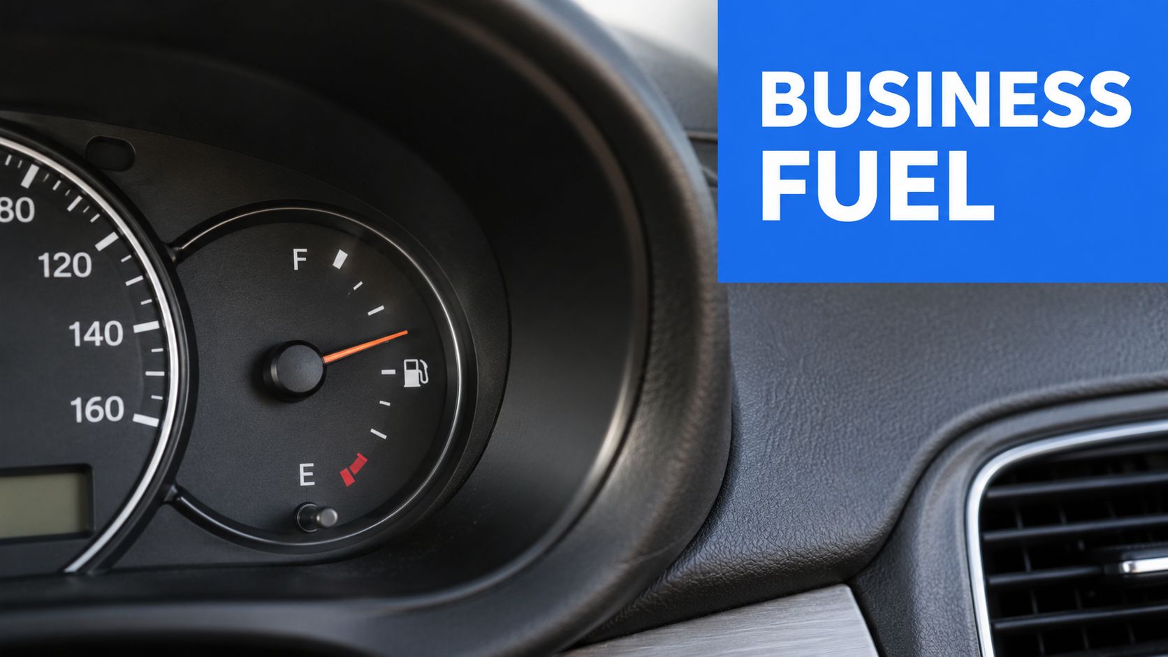 A close up view of a car fuel gauge dashboard with the needle pointing towards full.